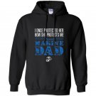 Proud marine dad daughter soldier military marines Hoodie