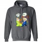 Pythagoras fights einstein c2 funny science tee gift Hoodie