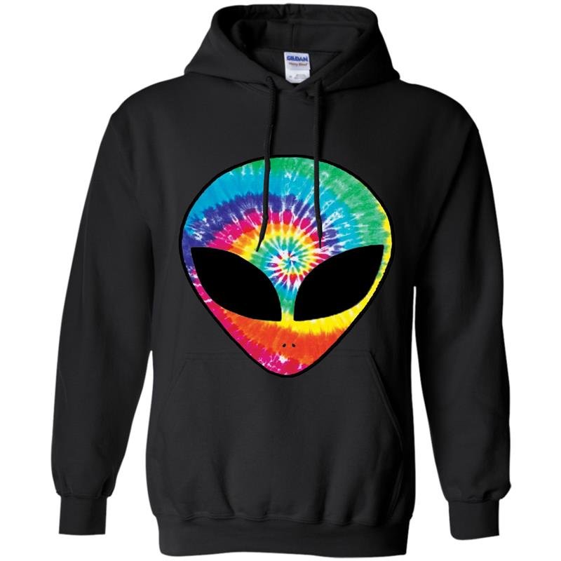 Rainbow alien trippy large Hoodie