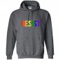 Resist rainbow flag nationa pride march Hoodie
