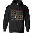 Retro classic vintage november 1977 40th gift 40 years old Hoodie