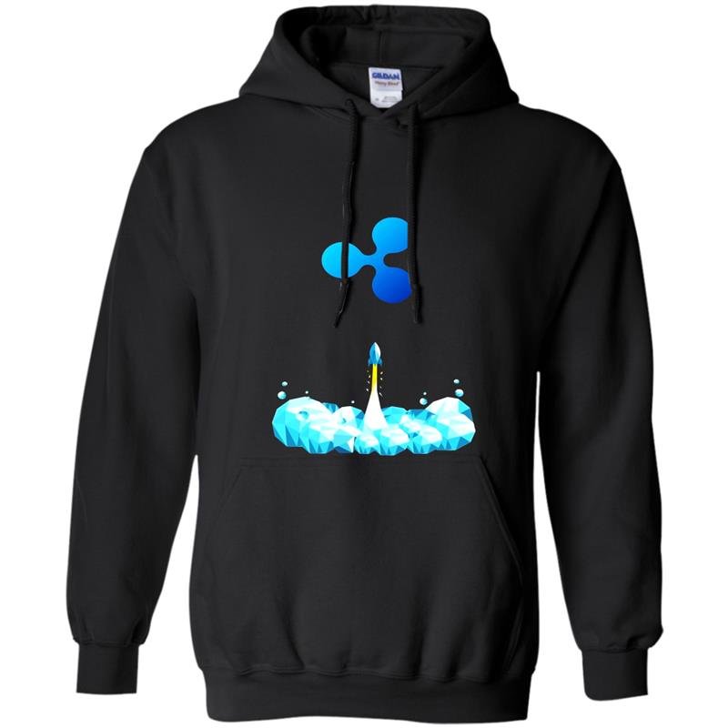 Ripple to the moon xrp crypto currency tee Hoodie