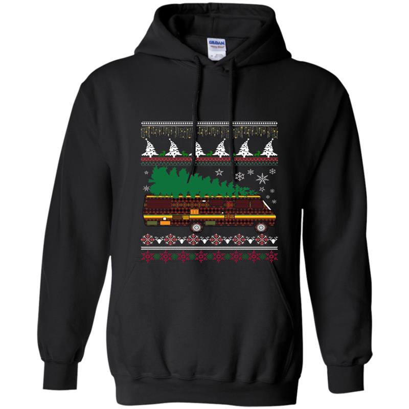 Rv camping ugly sweater xmas tree rv graphic Hoodie