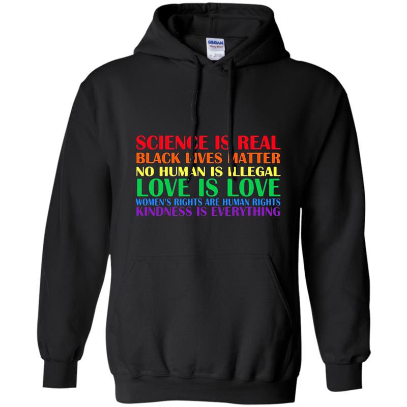 Science is real blm love is love pride Hoodie