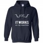 Shrug it works on my machine funny programmer excuse Hoodie