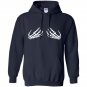 Skeleton hand skeleton hand bra halloween Hoodie