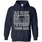 Stomp my flag your ass american punisher 3 biker nra Hoodie