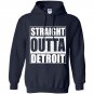 Straight outta detroit funny michigan gift Hoodie