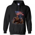 Usa president donald trump ride america war bear Hoodie
