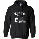 Uff da viking boat and dragon Hoodie