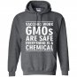 Vaccines work gmos are safe everything is a chemical Hoodie