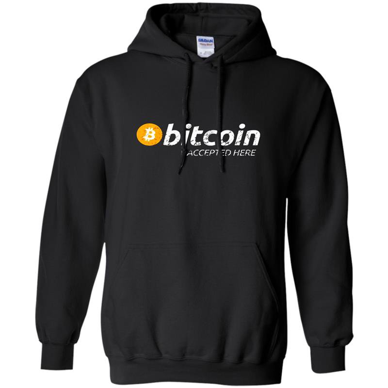 Vintage bitcoin accepted here logo tee Hoodie