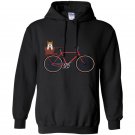Vintage puppy corgi bicycle cute outdoors biking cycling tee Hoodie
