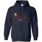 Vintage puppy corgi bicycle cute outdoors biking cycling tee Hoodie