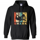 Vintage style basking shark silhouette Hoodie
