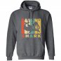 Vintage style basking shark silhouette Hoodie