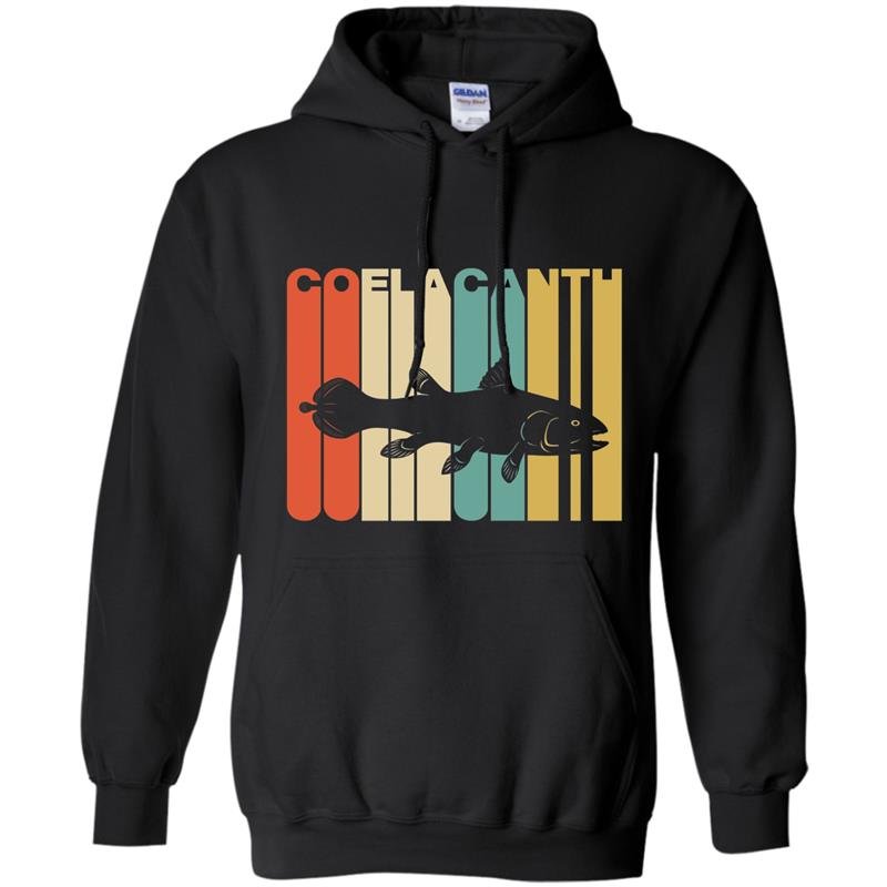 Vintage style coelacanth silhouette Hoodie