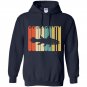 Vintage style coelacanth silhouette Hoodie