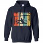 Vintage style water polo silhouette Hoodie
