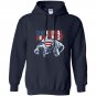 Weimaraner original pawtriot funny july 4th Hoodie