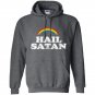 Womens satan ironic rainbow Hoodie