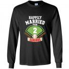 2nd wedding anniversary baseball couple gift Long Sleeve Gildan