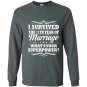 11th wedding anniversary gift ideas i survived Long Sleeve Gildan