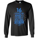 16 years of marriage 16th anniversary gift Long Sleeve Gildan