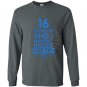 16 years of marriage 16th anniversary gift Long Sleeve Gildan