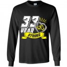 33th wedding anniversary gift 33 years strong Long Sleeve Gildan
