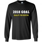 2018 goal qualify for boston 262 running motivation Long Sleeve Gildan