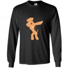 Airedale terrier dabbing funny dab dog dance gift Long Sleeve Gildan