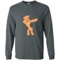 Airedale terrier dabbing funny dab dog dance gift Long Sleeve Gildan