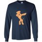 Airedale terrier dabbing funny dab dog dance gift Long Sleeve Gildan