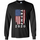 American flag trump 2020 Long Sleeve Gildan