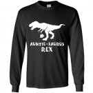 Auntie saurus rex funny dinosaur auntiesaurus Long Sleeve Gildan