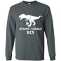 Auntie saurus rex funny dinosaur auntiesaurus Long Sleeve Gildan