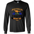 Australia is calling and i must go tee mountain Long Sleeve Gildan