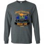 Australia is calling and i must go tee mountain Long Sleeve Gildan