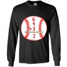 Baseball double play 6432 Long Sleeve Gildan
