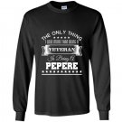 Being veteran pepere asphalt Long Sleeve Gildan