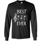 Best dad ever music gift for fathers day Long Sleeve Gildan