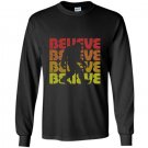 Bigfoot sasquatch i believe vintage retro Long Sleeve Gildan