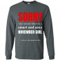Birthday taken by a smart and sexy november Long Sleeve Gildan