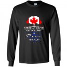 Canadian grown with greek roots greece Long Sleeve Gildan