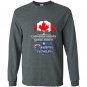 Canadian grown with greek roots greece Long Sleeve Gildan