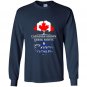 Canadian grown with greek roots greece Long Sleeve Gildan