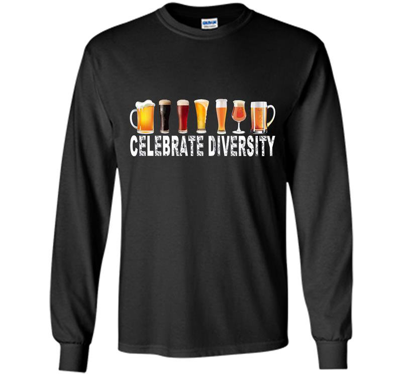 Celebrate diversity beer Long Sleeve Gildan