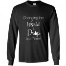 Changing the world one drop at a time essential oil Long Sleeve Gildan