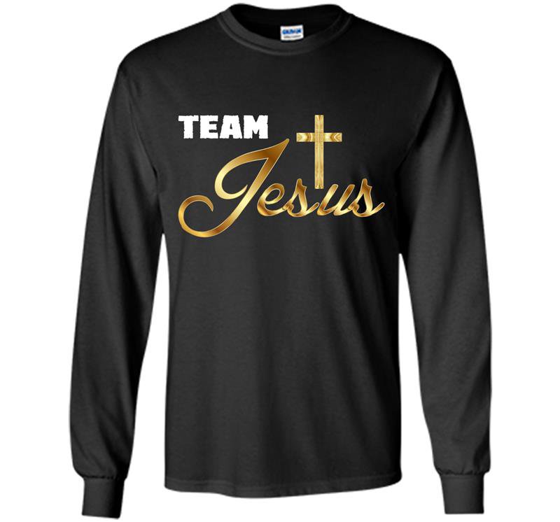 Christian team jesus tee Long Sleeve Gildan